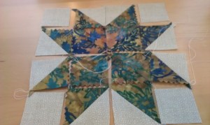 This is my first Block cut and just starting to piece.