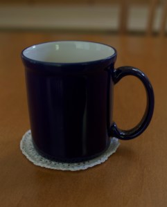 That's no doily! That's a coaster!