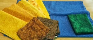 I actually had the brown fabrics already.