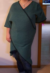 Front knee is slightly bent.