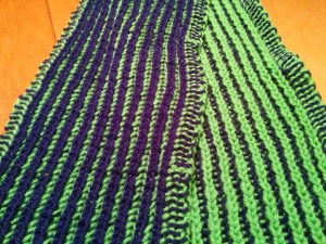 Brioche doesn't look like it has a wrong side.  Just a side of a different color.