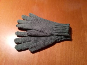 Right hand thumb and Index include Conductive thread additions for use with a smart phone or tablet.