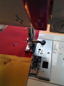 I do tend to pin across my seams. I am a pin person. I see videos of people that do not use pins and they amaze me... but I am not one of those people, and I'm ok with that.