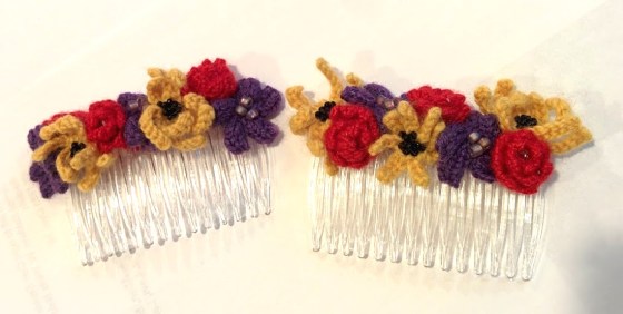 Flower Haircombs